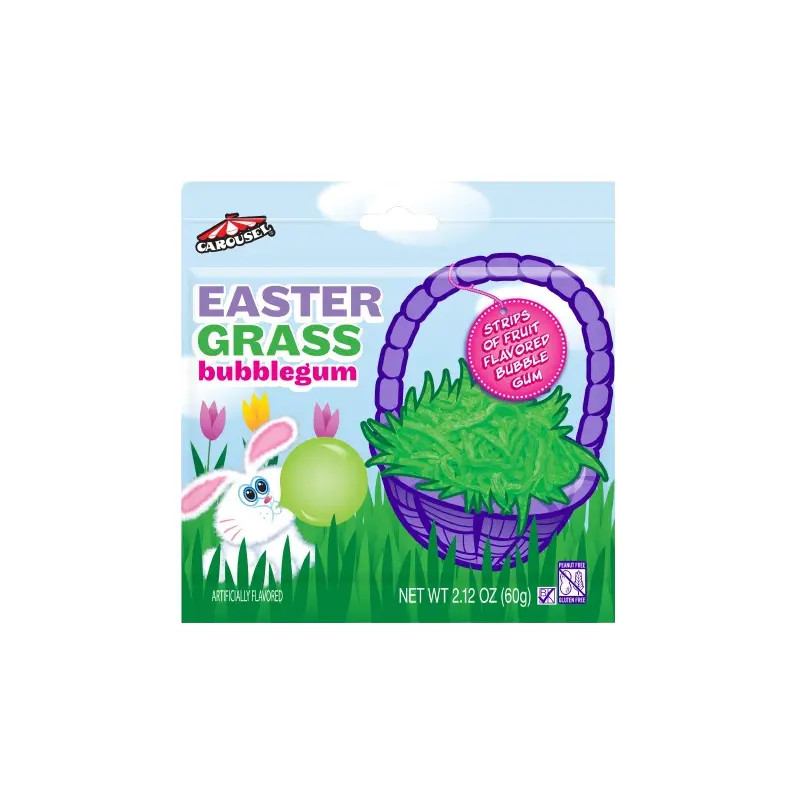 Easter Grass Bubble Gum - 2.12-oz. Pouch