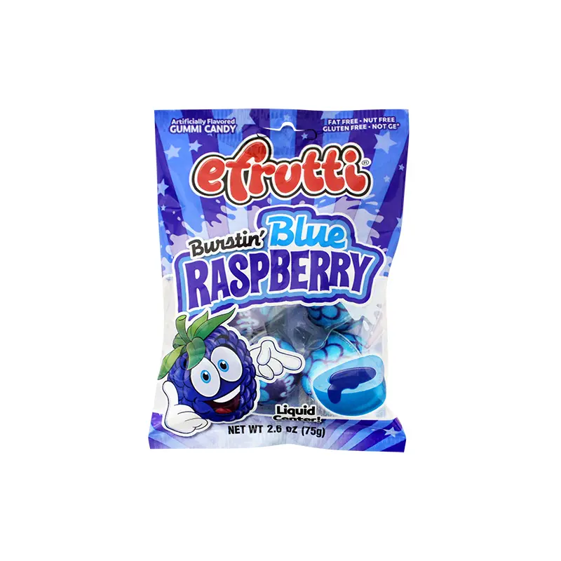 Efrutti Burstin' Blue Raspberry 2.6 oz. Bag