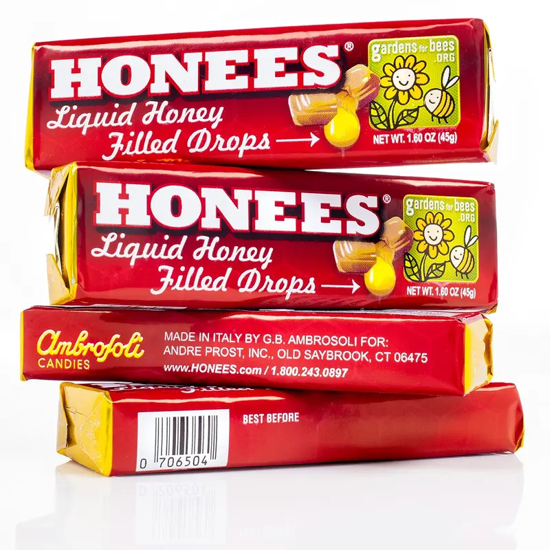 Honees Honey Filled Hard Candy Drops - 1.6-oz. Pack