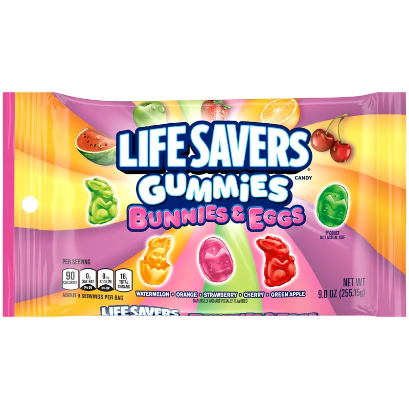 Life Savers Gummies Bunnies & Eggs Candy - 9-oz. Bag