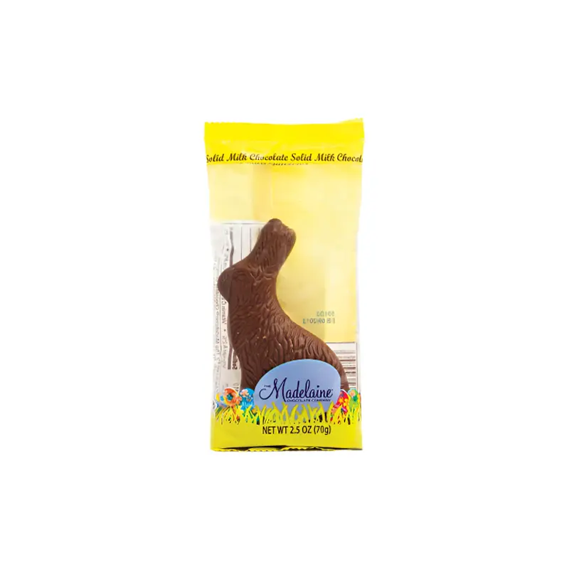 Madelaine Milk Chocolate Solid Sitting Rabbit 2.5 oz.