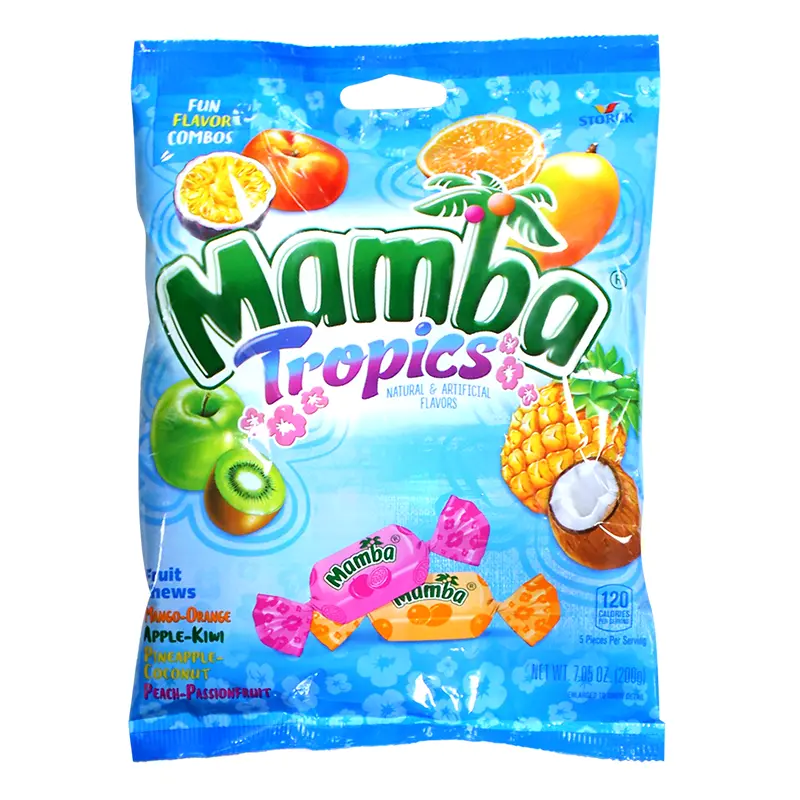Mamba Tropics Fruit Chews 7.05 oz. Bag