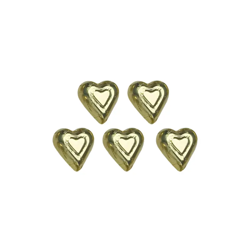 Milk Chocolate Gold Hearts 1.5 lb Bulk Bag