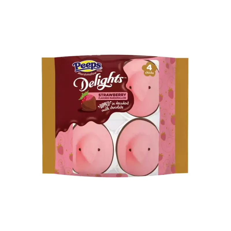 Peeps Delights Strawberry Dipped Marshmallow Chick 1.98 oz.