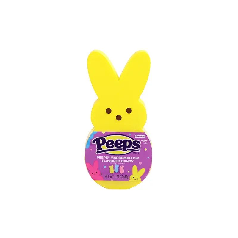 Peeps Marshmallow Flavored Candy Bunny Container 1.76 oz.