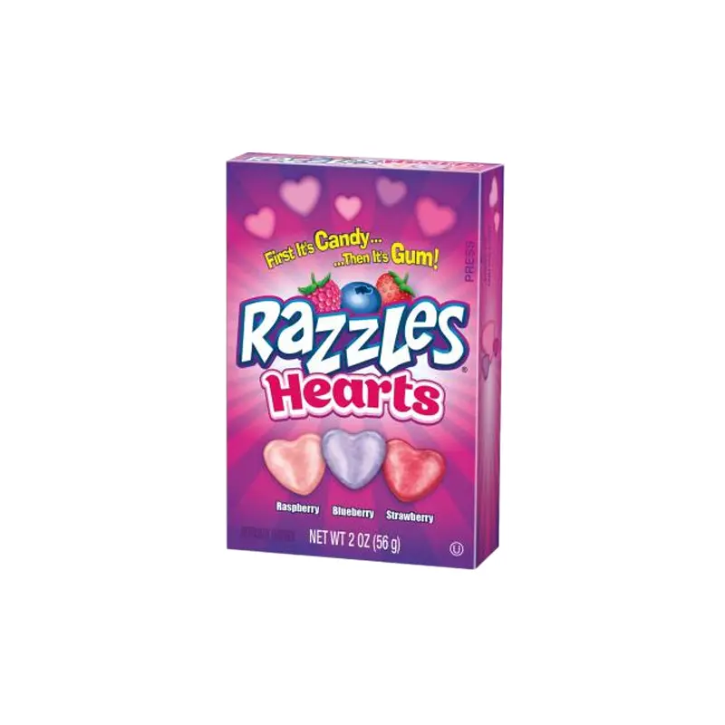 Razzles Hearts Candy - 2-oz. Box