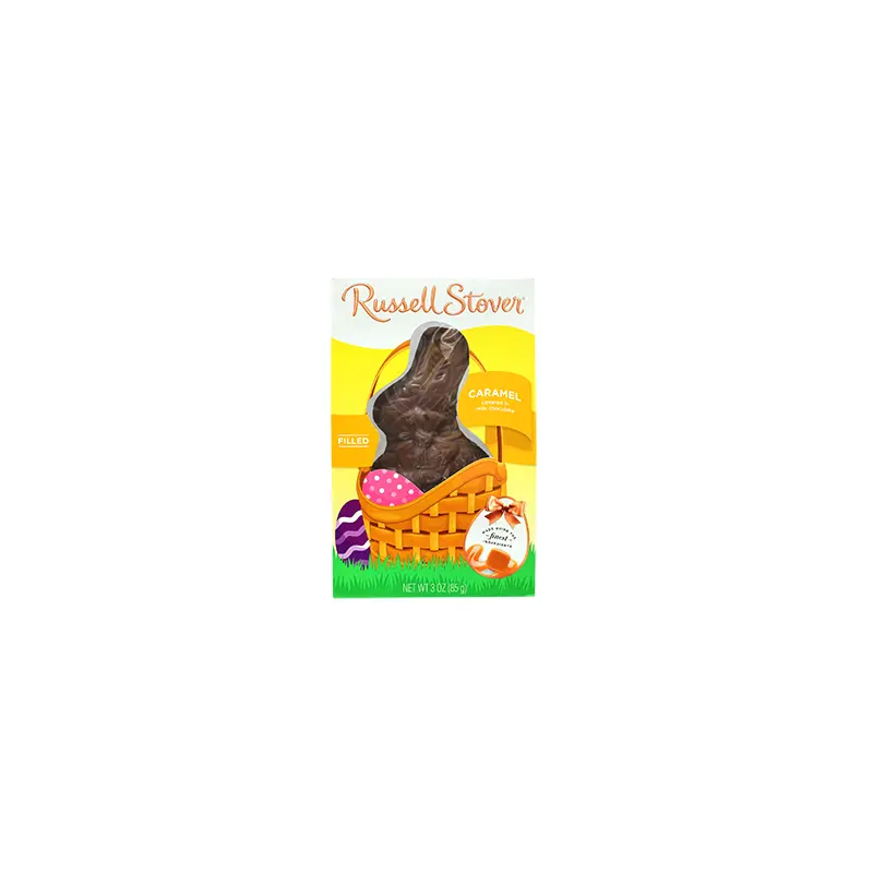 Russell Stover Milk Chocolate Caramel Rabbit 3 oz.