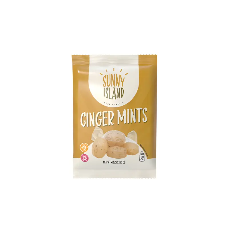 Sunny Island Ginger Mints 4 oz. Bag
