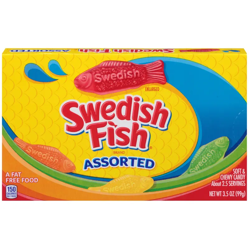 Swedish Fish Assorted Soft & Chewy Candy - 3.5-oz. Theater Box