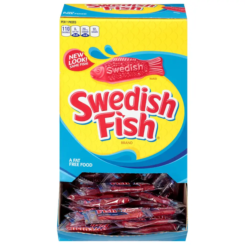 Swedish Fish Soft & Chewy Candy - Box of 240