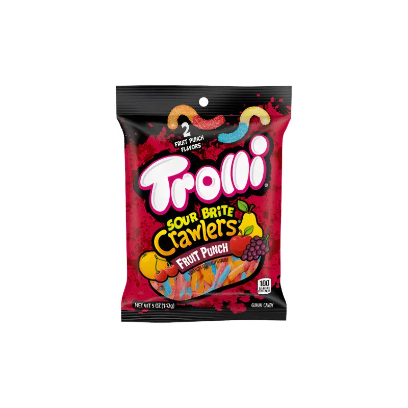 Trolli Sour Brite Crawlers Fruit Punch 5 oz. Bag