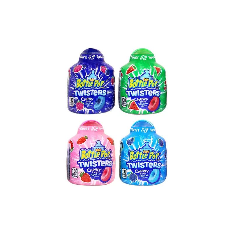 Bazooka Assorted Baby Bottle Pop Twisters 3.6 oz.