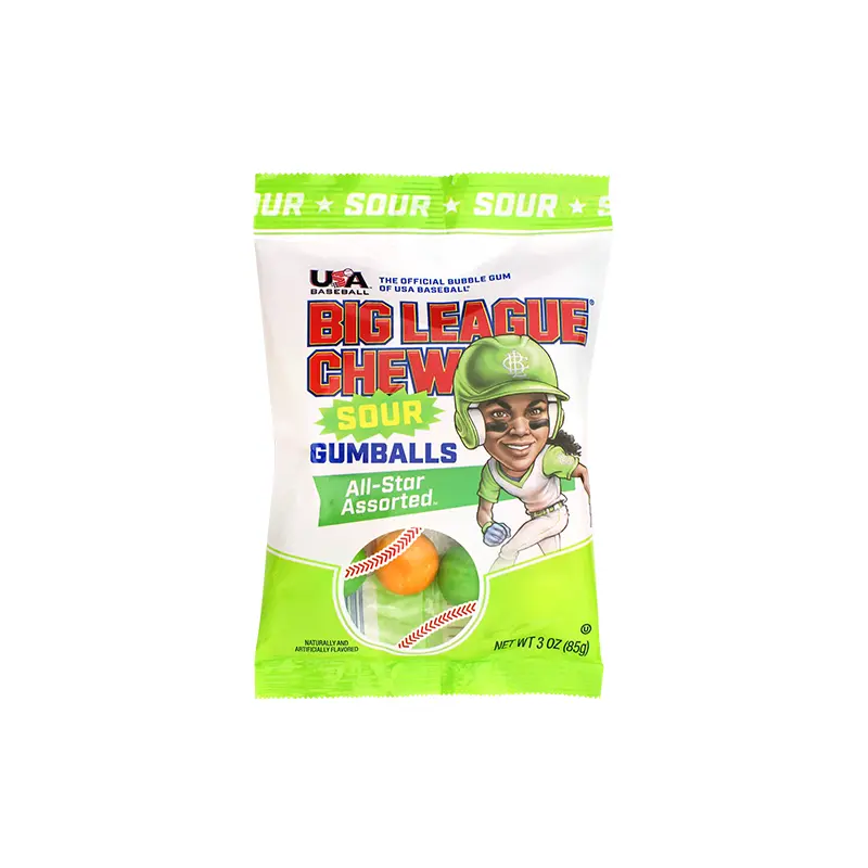Big League Chew Sour Gumballs 3 oz. Bag