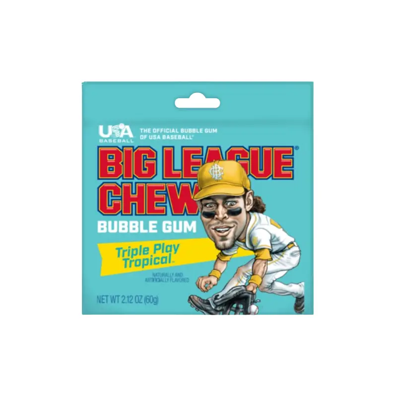Big League Chew Triple Play Tropical 2.12 oz. Pouch