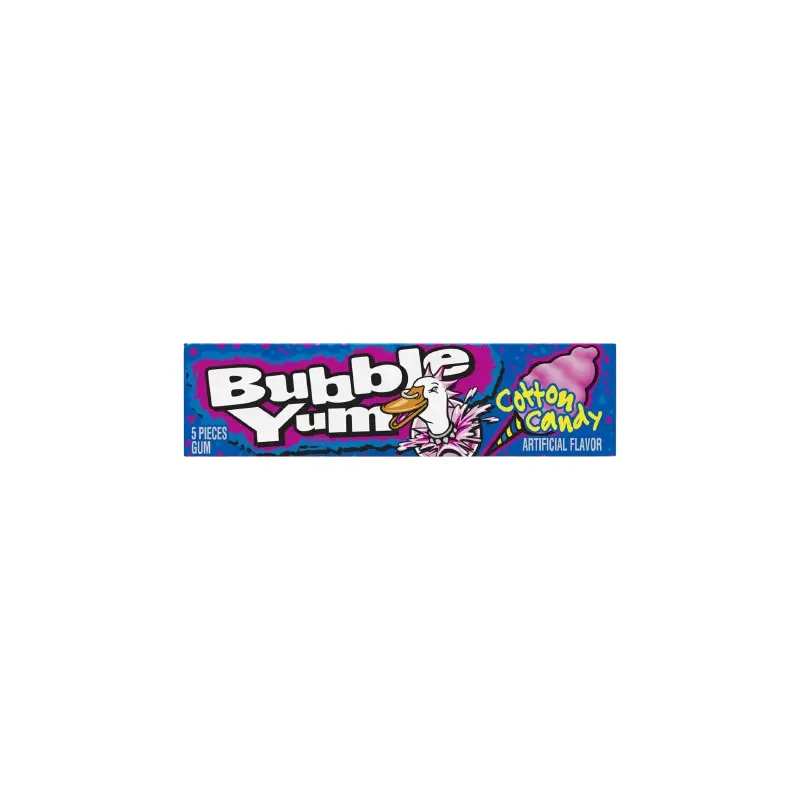 Bubble Yum Cotton Candy Bubble Gum - 5-Piece Pack