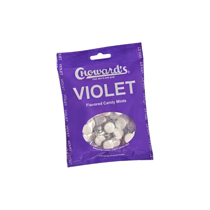 C Howard's Violet Wrapped Candy Mints 3 oz. Bag