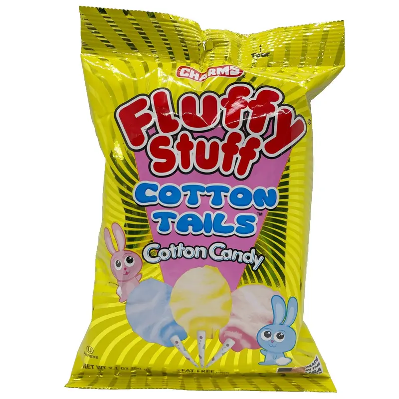 Charms Fluffy Stuff Cotton Tails Cotton Candy - 2.1-oz. Bag