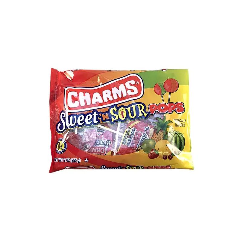Charms Sweet 'N Sour Pops Lollipops - 9-oz. Bag