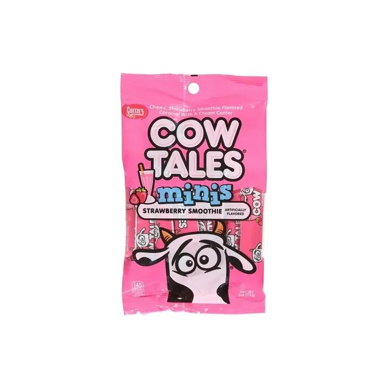 Goetze's Strawberry Smoothie Cow Tales Mini 4 oz. Bag