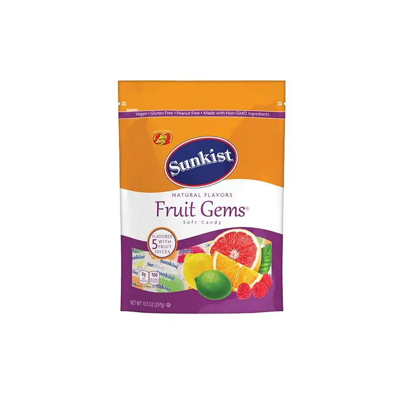 Jelly Belly Sunkist Fruit Gems Soft Candy - 10.5-oz. Resealable Bag