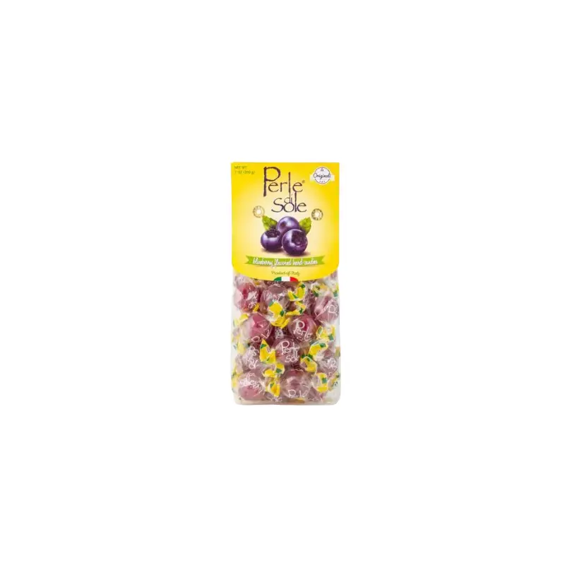 Perle di Sole Blueberry Drop with Tart Fizzy Filling 7 oz. Bag