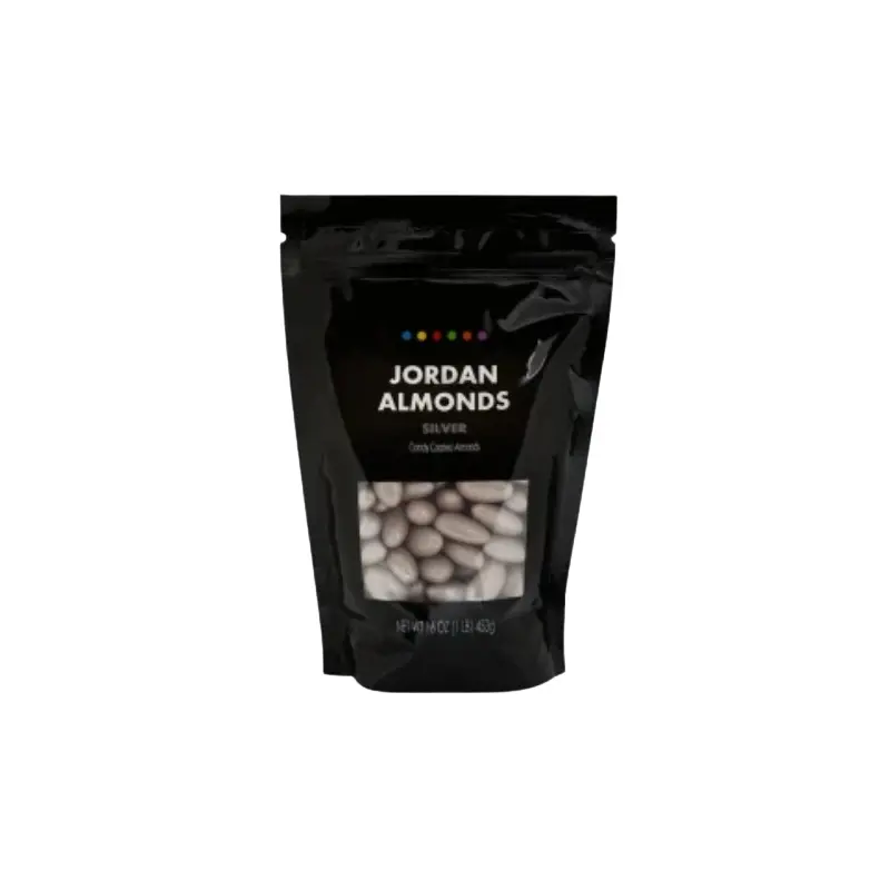 Silver Jordan Almonds 1 lb. Bulk Bag