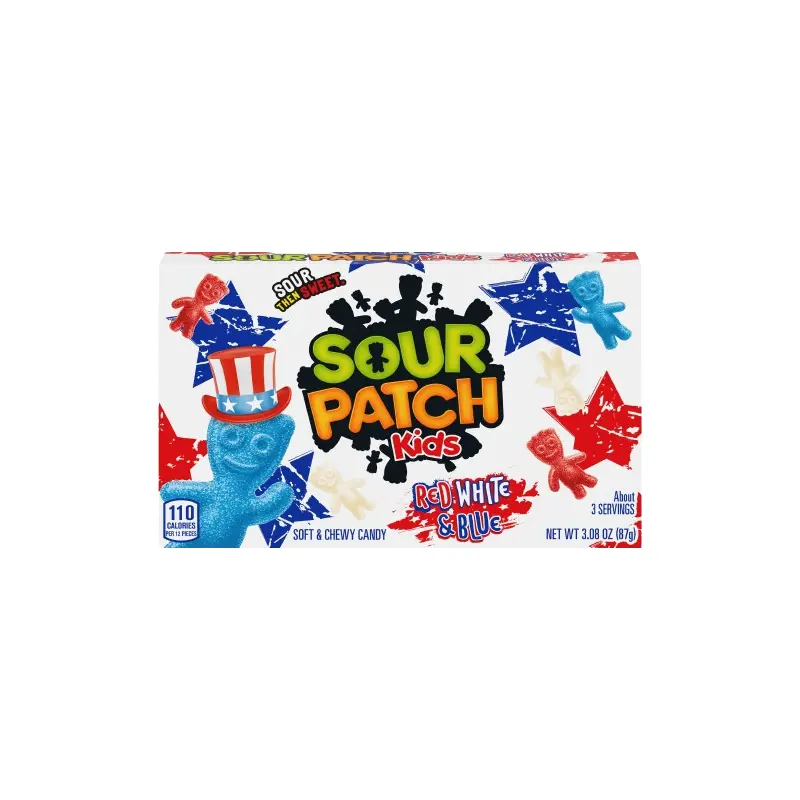 Sour Patch Kids Red White and Blue Theater Box