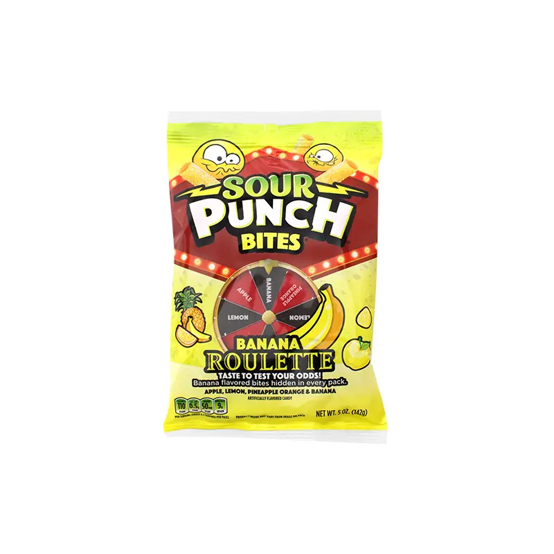 Sour Punch Bites Banana Roulette 5 oz. Bag