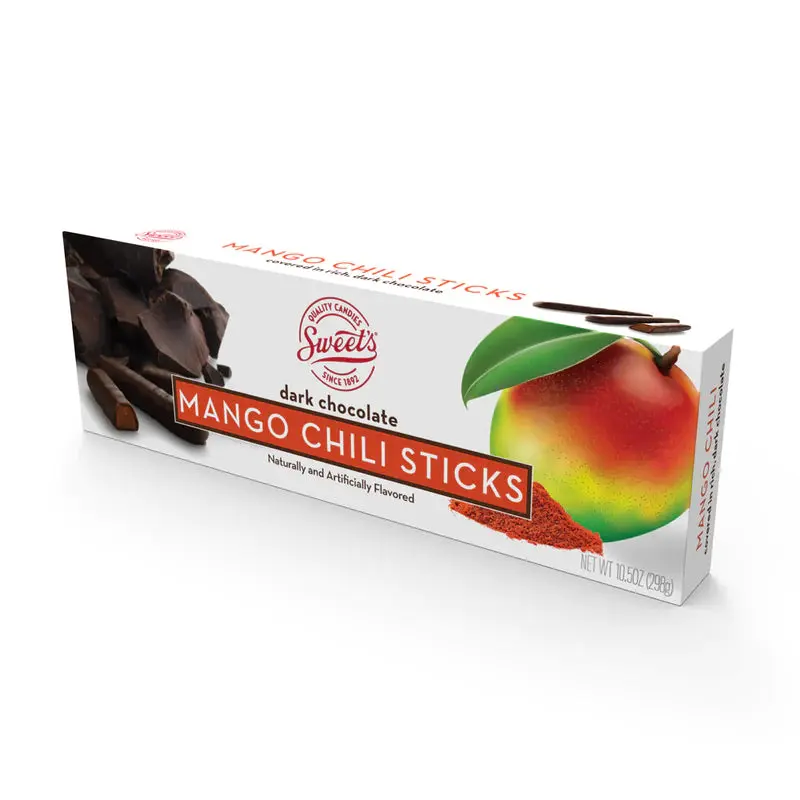 Sweet's Dark Chocolate Mango Chili Sticks 10.5 oz. Box