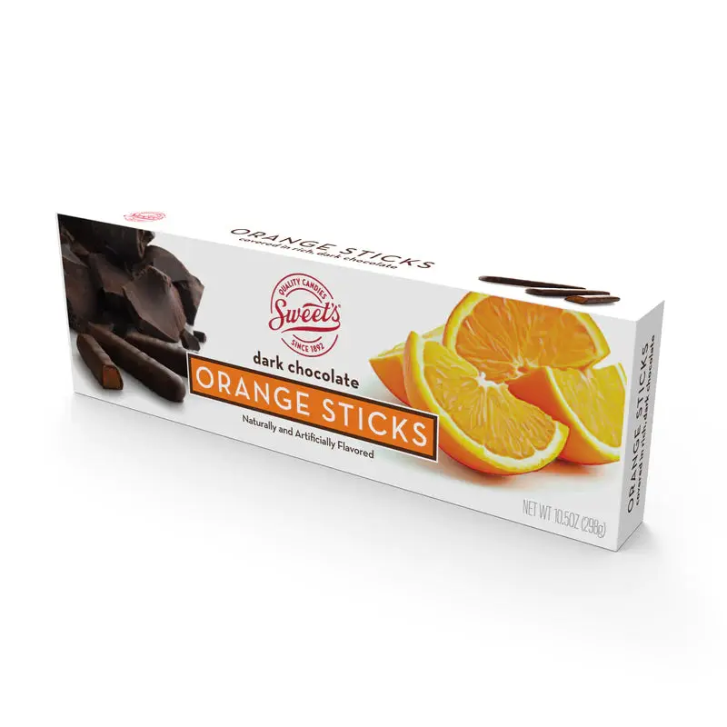 Sweet's Dark Chocolate Orange Sticks 10.5 oz. Box