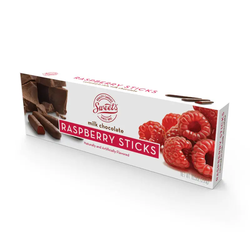 Sweet's Milk Chocolate Raspberry Sticks 10.5 oz. Box