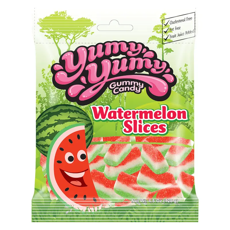 Yumy Yumy Watermelon Slices 4.5 oz. Peg Bag
