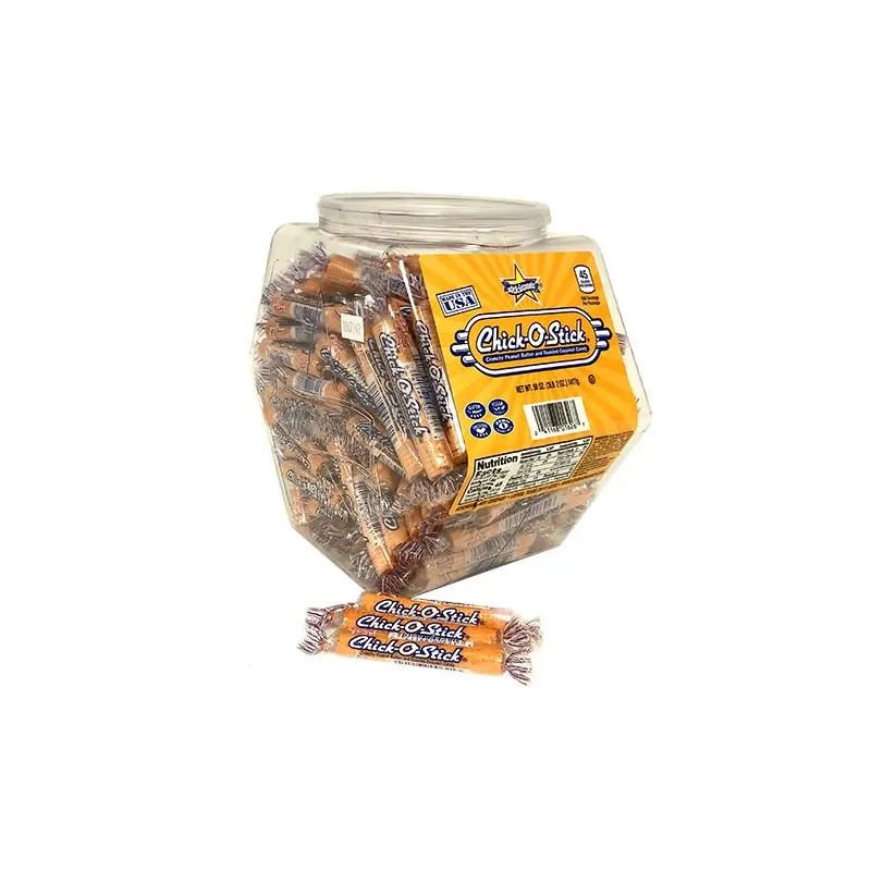 Chick-O-Stick Crunchy Peanut Butter and Toasted Coconut Candy .35 oz. - Tub of 160