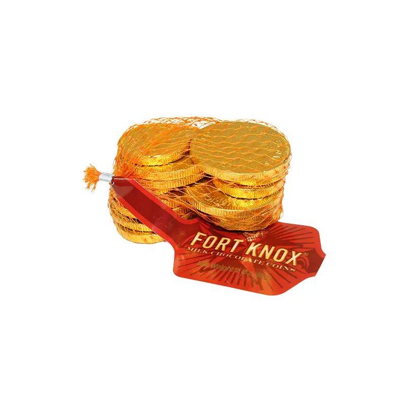 Fort Knox Milk Chocolate Gold Coins 2 oz. Mesh Bag