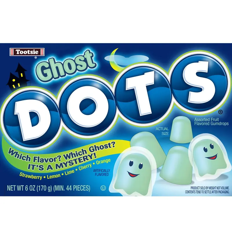 Halloween Ghost Mystery Flavor Dots 6 oz. Theater Box
