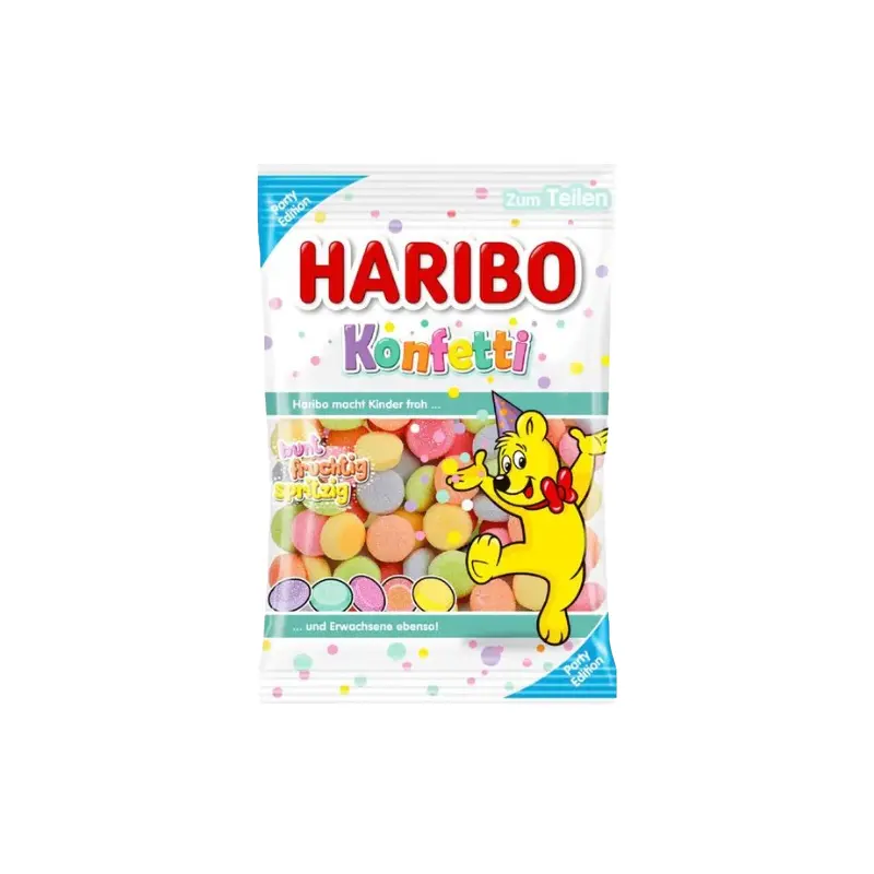 Haribo Konfetti Party Edition Gummy Candy 160 g Bag