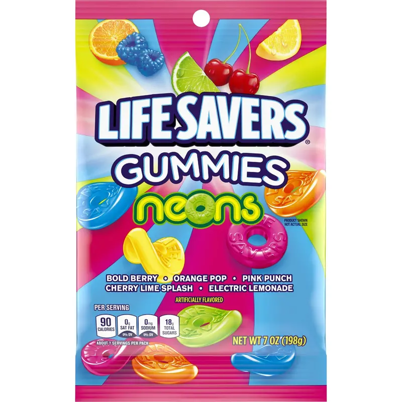 Life Savers Gummies Neons - 7-oz. Bag