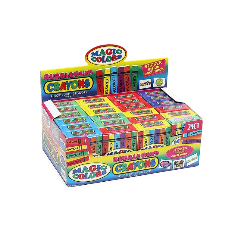 Magic Colors Bubble Gum Crayons 0.96 oz. Box