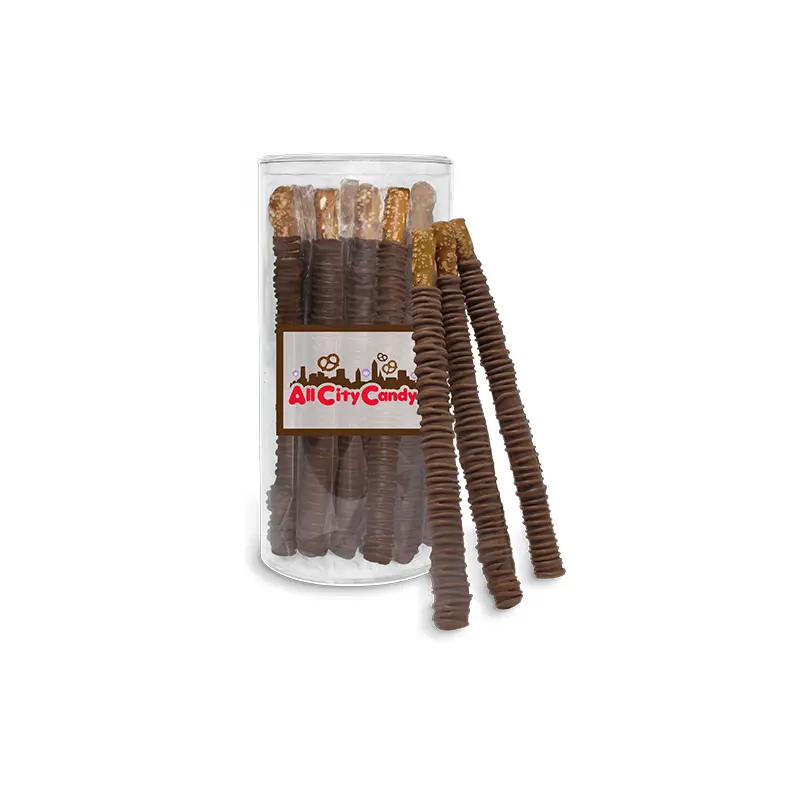 Milk Chocolate Hand Dipped Pretzel Rods 12 pc. Tube