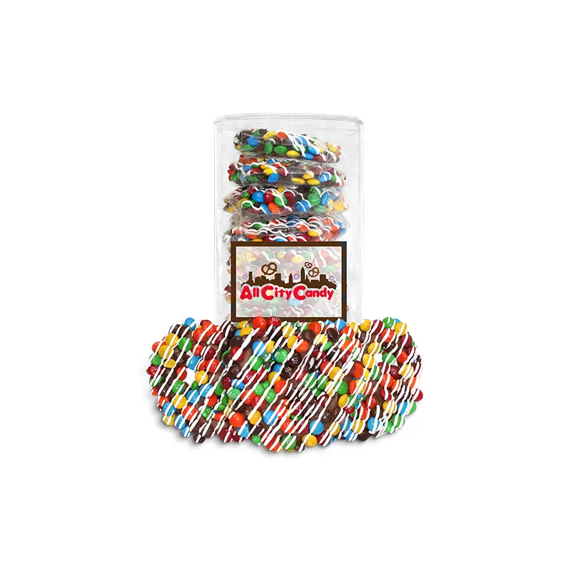 Milk Chocolate  M&M's Hand Dipped Premium Pretzel Twists 10 pc. Tube