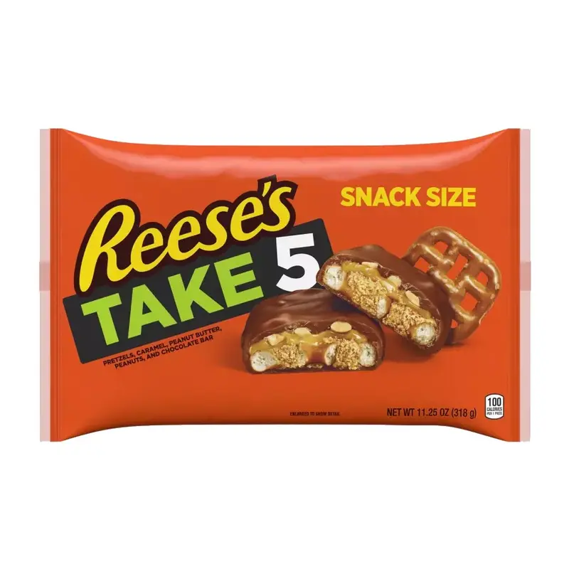 Reese's Take 5 Snack Size Candy Bars - 11.25-oz. Bag