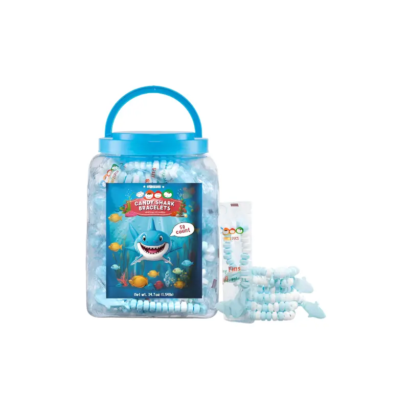 Shark Candy Bracelets 50 Count 24.7 oz. Tub