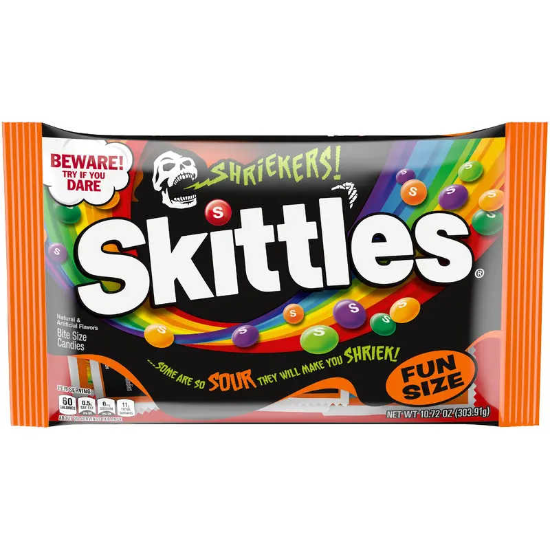 Shriekers! Skittles Fun Size 10.72 oz. Bag