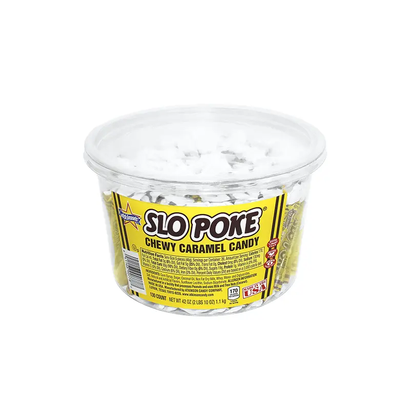 Slo Poke Caramel Fun Size 130 Count Tub 42 oz.