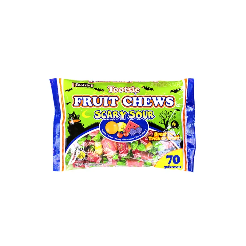 Tootsie Fruit Chews Scary Sour 70 count 17.5 oz. Bag