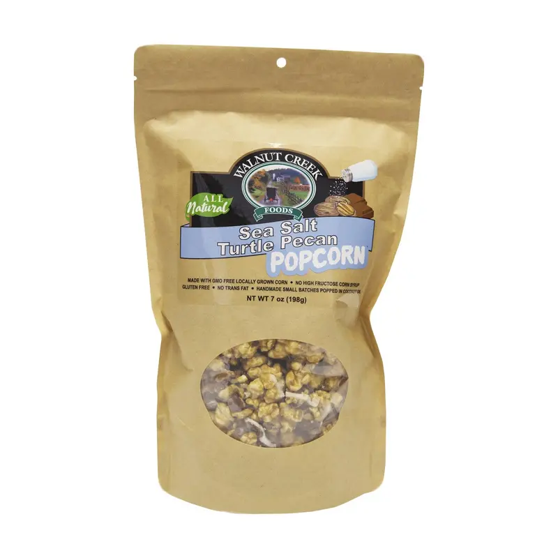 Walnut Creek Sea Salt Turtle Pecan Popcorn 7 oz. Bag