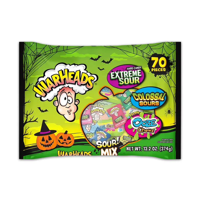 Warheads Halloween Mixed Candy Bag - 70 Piece Count