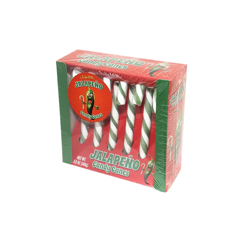 Archie McPhee Jalapeno 6 count Candy Cane 3.8 oz. Box