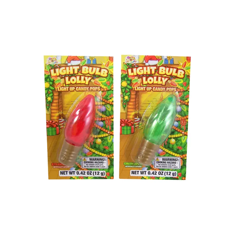 Christmas Light Bulb Lolly Candy Pop 0.42 oz.