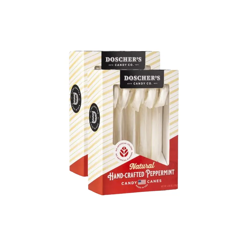 Doscher's Handmade Natural Candy Canes - 4.05 oz. Box